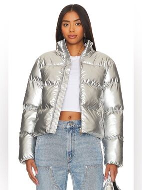 Superdown Missy Puffer Silver Jacket